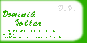 dominik vollar business card